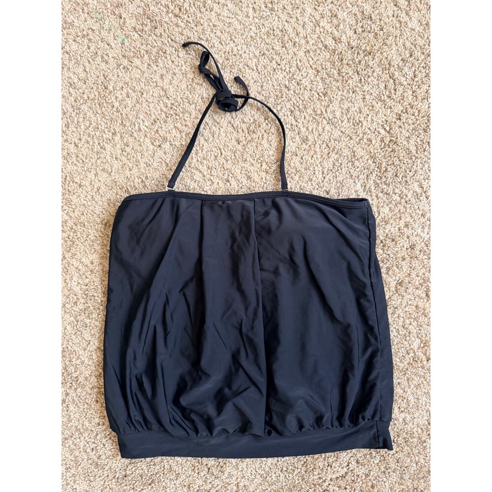 3 for $9 Swim blousy halter tap tank swim euc S iunbranded black